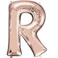 Anagram 37 in. Letter R Rose Gold Balloon 89770